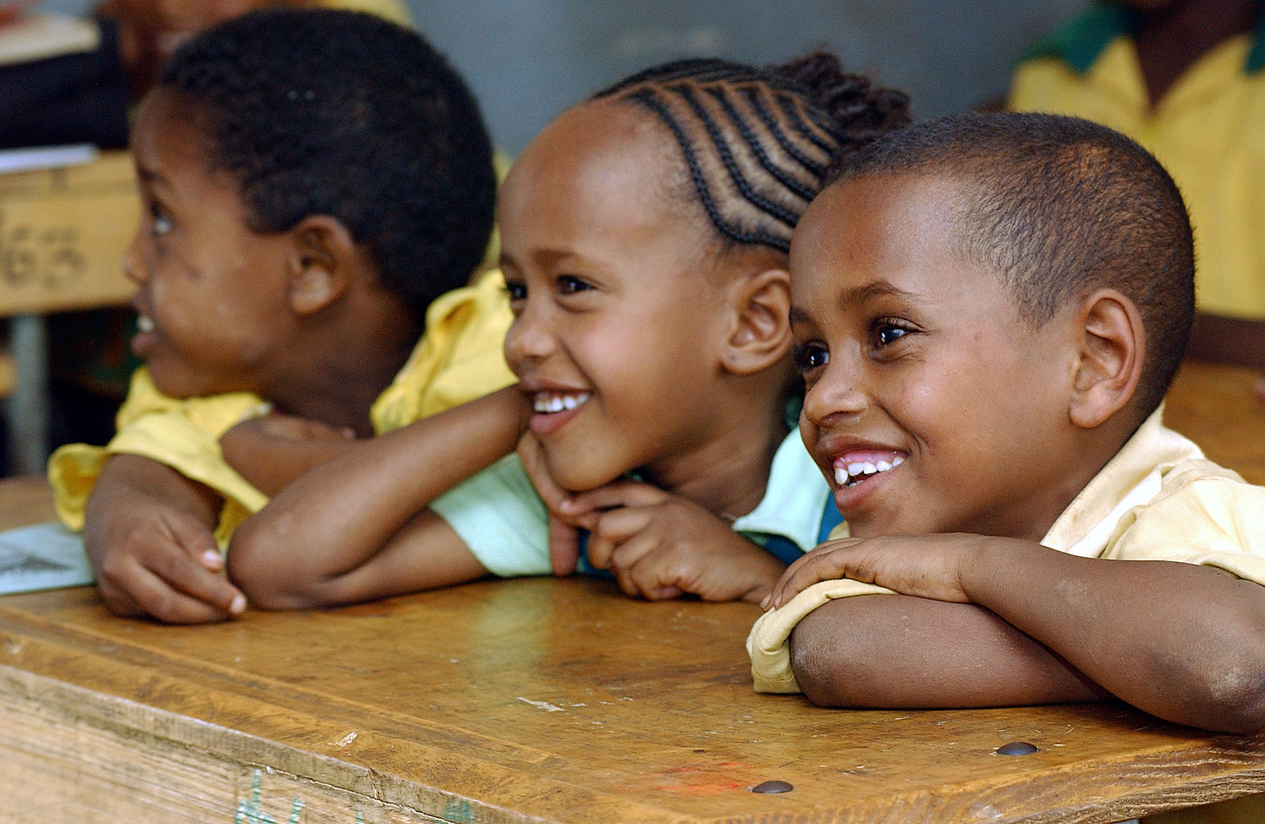 Primary school children in class, in Harar, Ethiopia. UN Photo/Eskinder Debebe/#20834