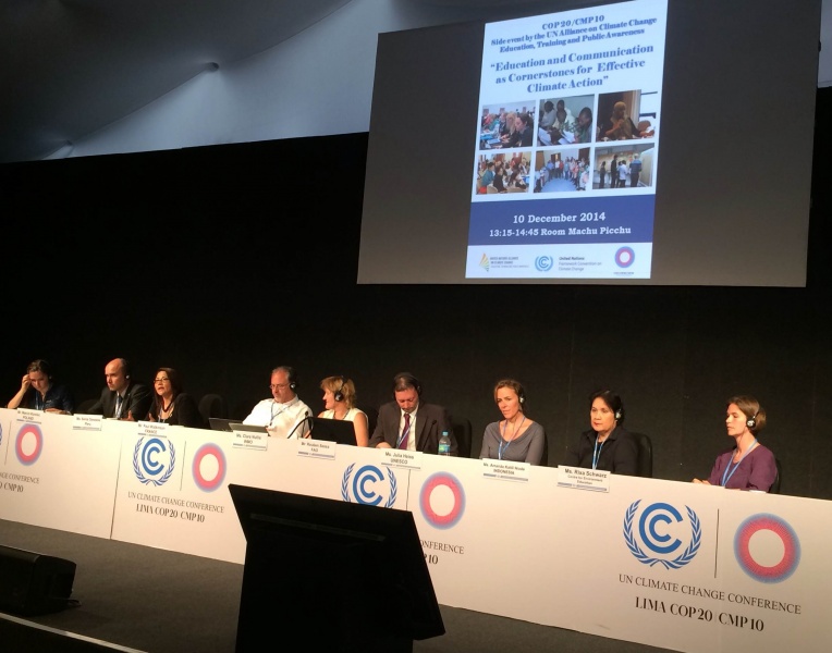 Panelists at the UN Alliance side event, including Ms. Katili-Niode (second from the right)