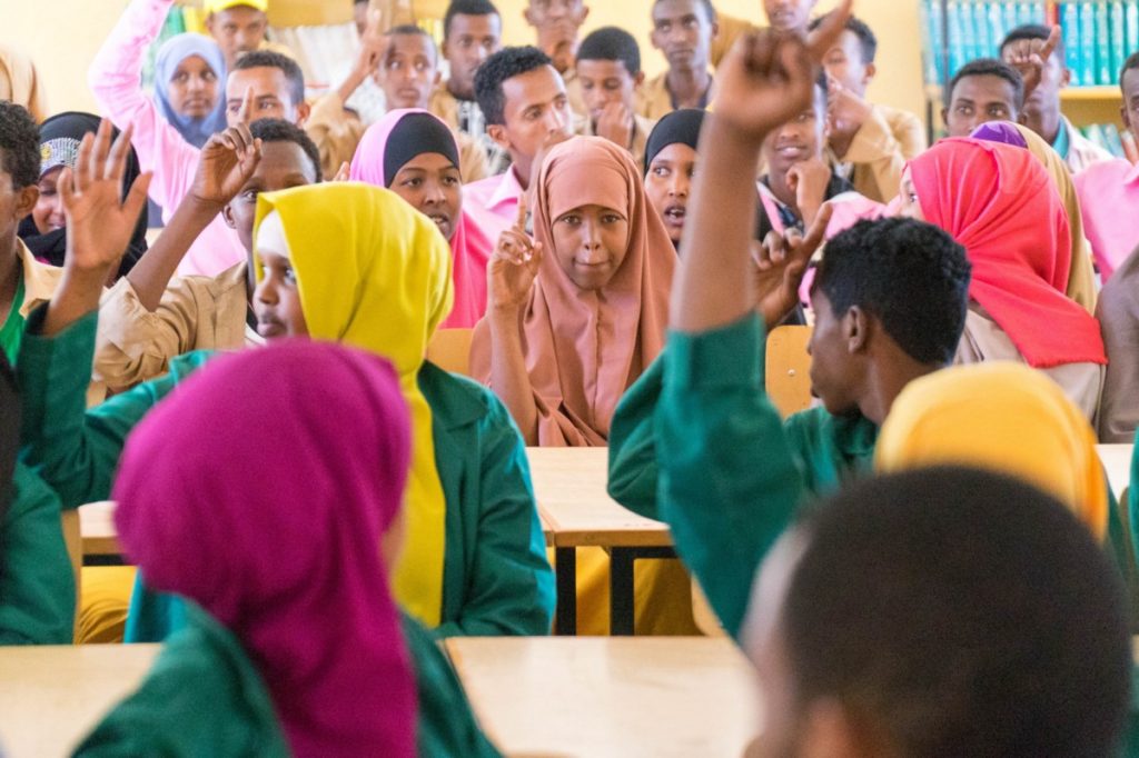 The students eagerly participated and asked many questions! Photo: UNITAR/David von Blohn
