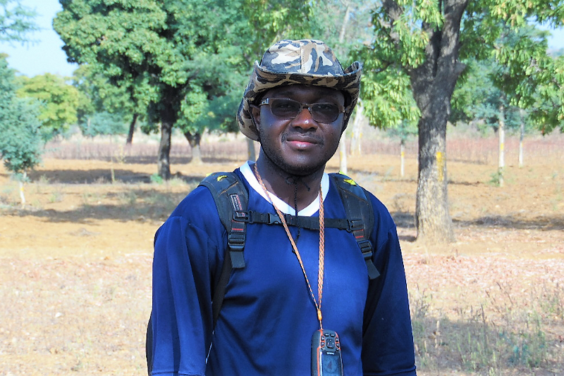 Mr. Germain Goungounga in the field. /©Germain Goungounga