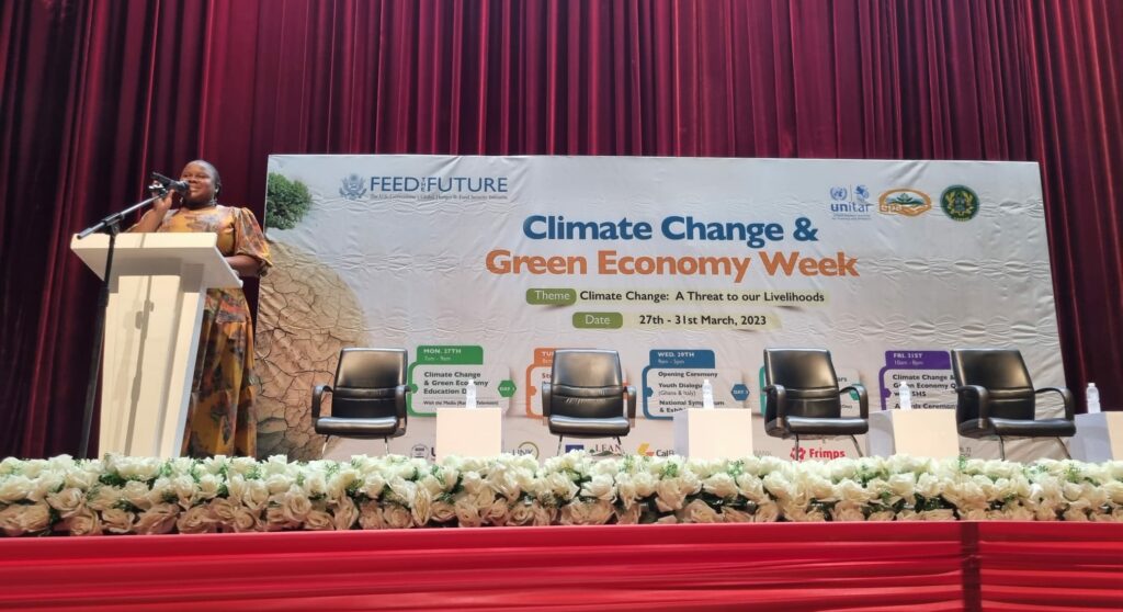 Ceremonia de inauguración de la Semana Nacional del Cambio Climático y la Economía Verde de Ghana 2023.