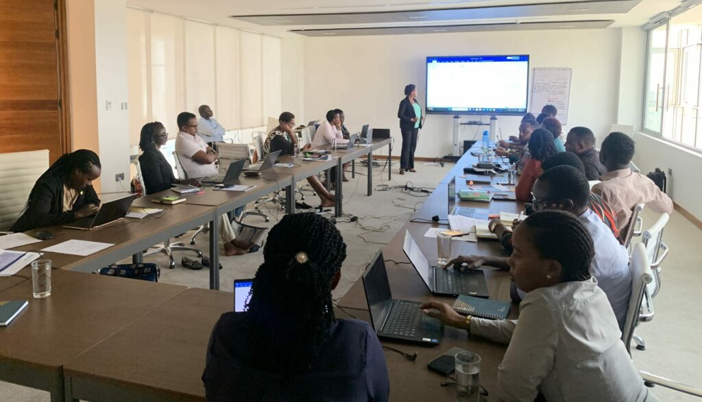 Participants at the training in a meeting room.