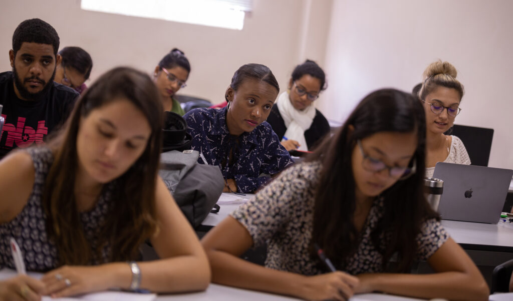 Classroom in Mauritius.