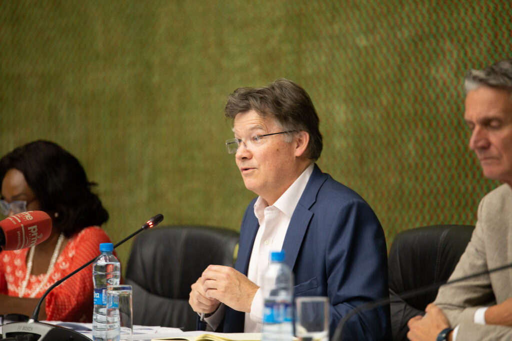 Mr. Angus Mackay, Director for Planet Division (UNITAR) and Head of UN CC:Learn Secretariat, at the launch event of the FACE-NDC Project. Photo: Lorenzo Franchi / UN CC:Learn