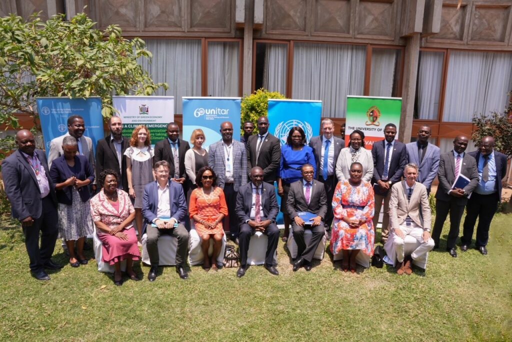 Representatives of the FACE-NDC project consortium partners and the Ministry of Green Economy and Environment at the launch event of the FACE-NDC Project. Photo: Lorenzo Franchi / UN CC:Learn