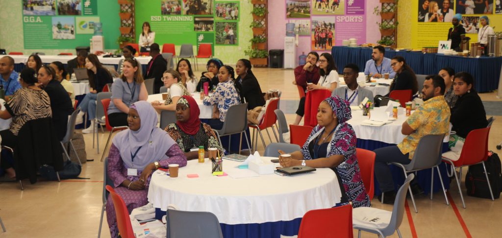 Climate Youth Negotiators at an event during COP28.