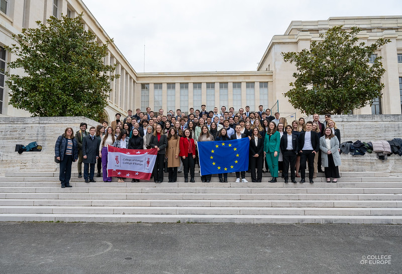 College of Europe students at the Palais des Nations. Photo Credit: College of Europe