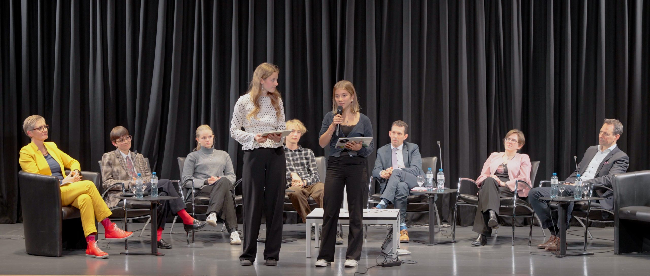 Julie Jensen and Leilani Bozinov, from KSBG, wrapping up the panel discussion.