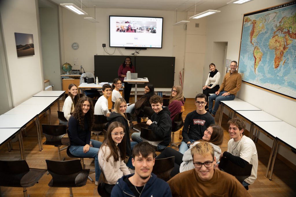  YCD between Liceo di Lugano 3, Switzerland, and Chelstone Secondary School, Zambia. Photo credit: Lorenzo Franchi / UNITAR